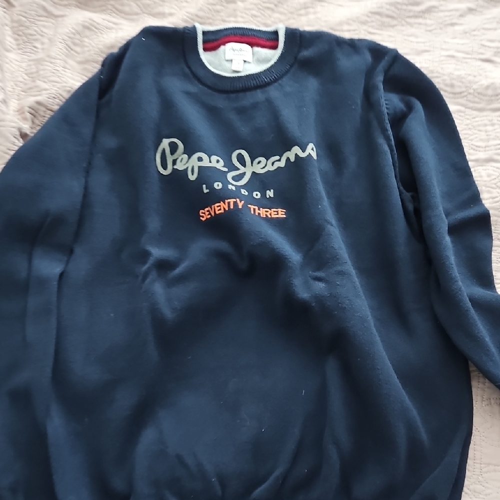 Pepe Jeans Men's Dark Blue Crewneck Sweater